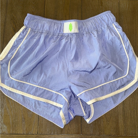 Free People varsity blue shorts. - Picture 1 of 3